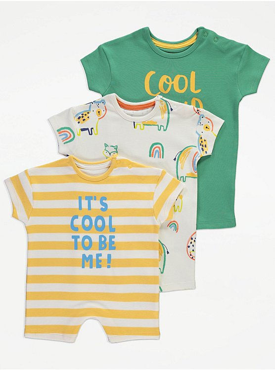 3 Pack Rompers