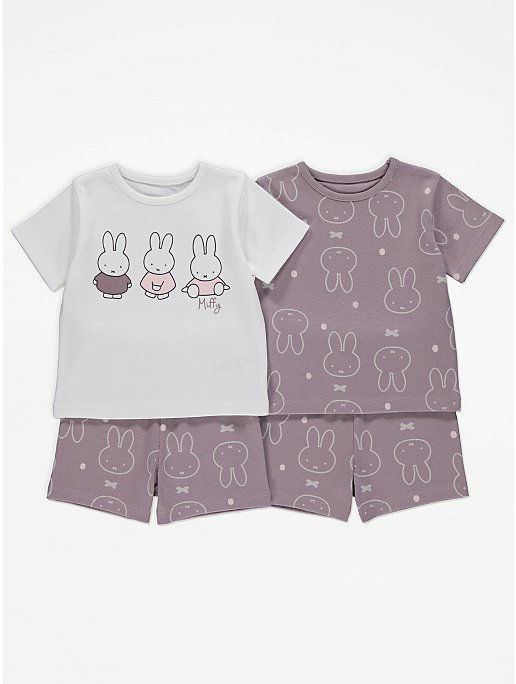 2 Pack Shortie Pyjamas
