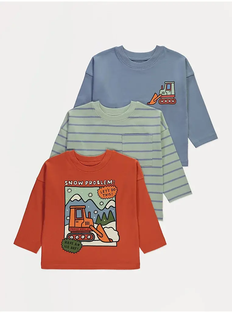 3 Pack Long Sleeve T-Shirts
