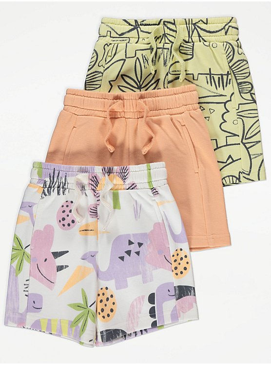 3 Pack Jersey Shorts
