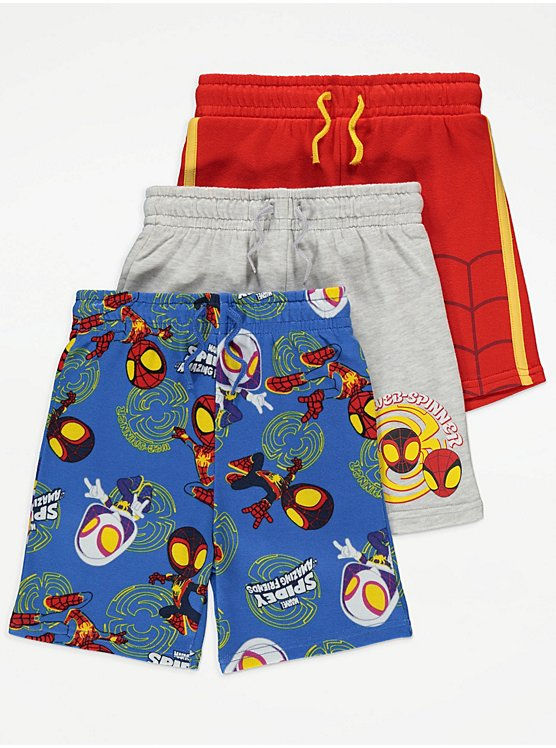 3 Pack Spidey Shorts
