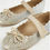 Thumbnail: Gold Glitter Ballet Shoes