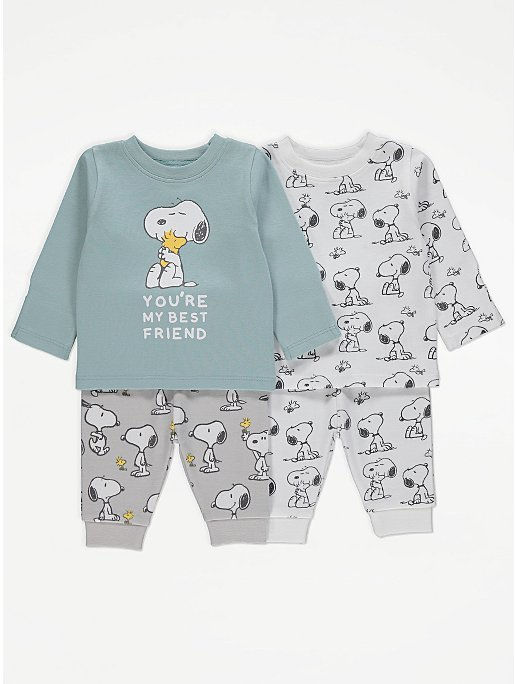 2 Pack Snoppy Pyjamas