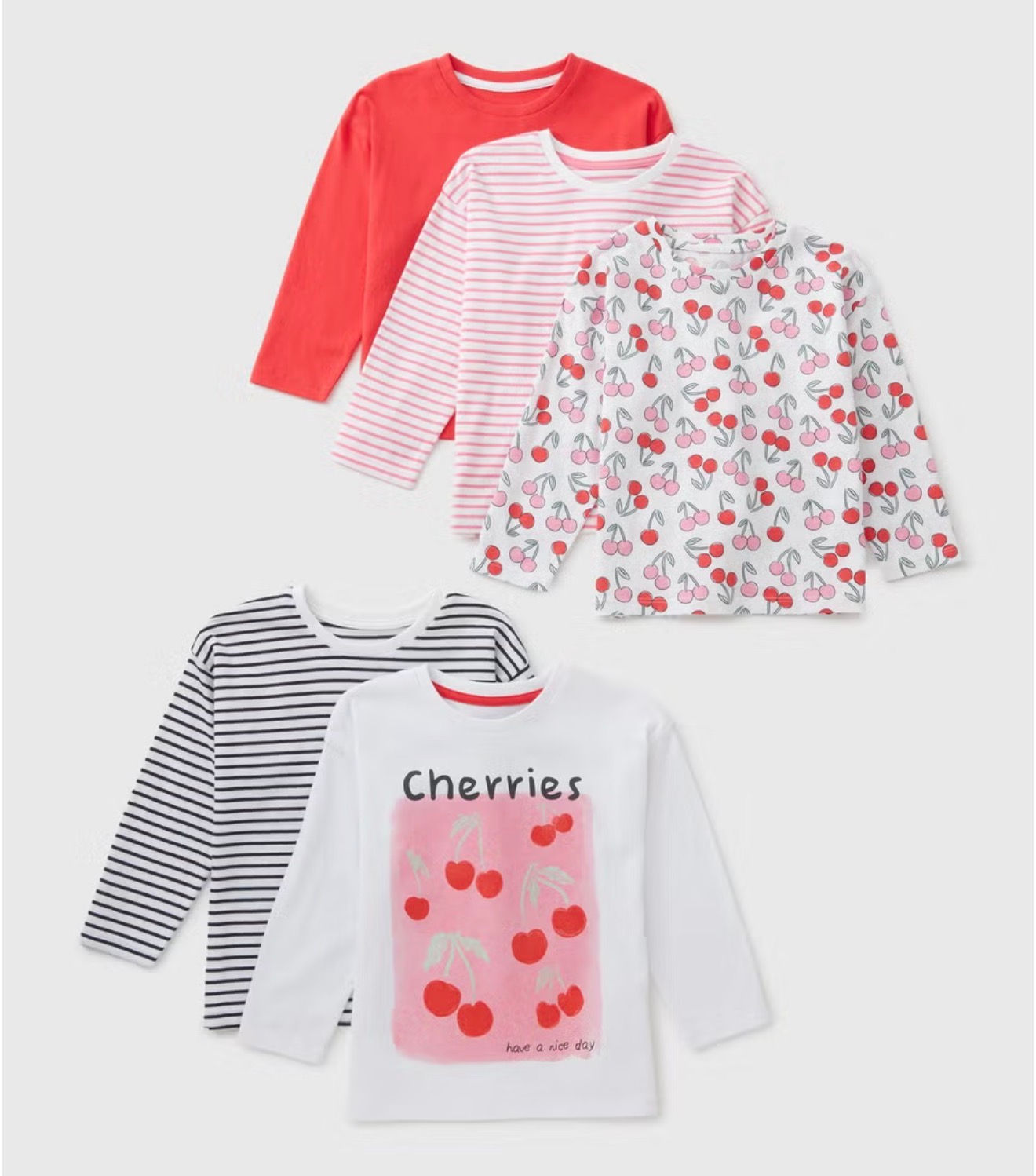 5 Pack Long Sleeve Tops
