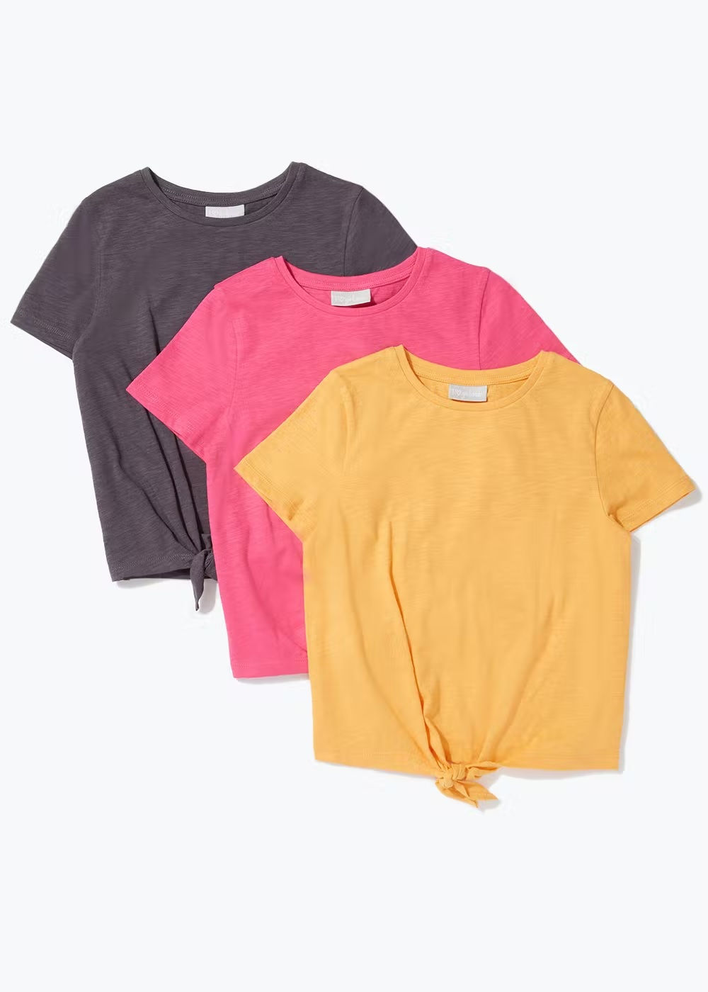 3 Pack Tie Front T-Shirts