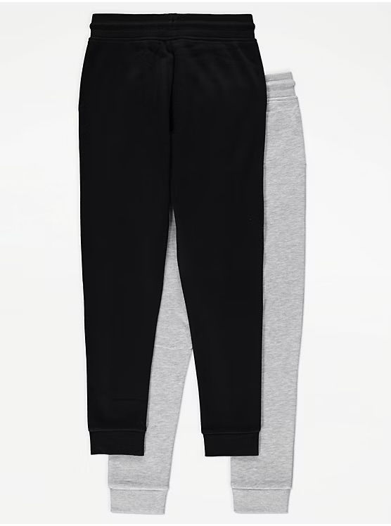 Thumbnail: 2 Pack Plain Joggers