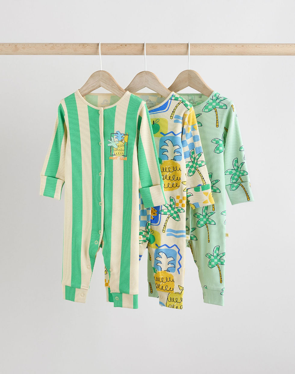 Thumbnail: 3 Pack Sleepsuits