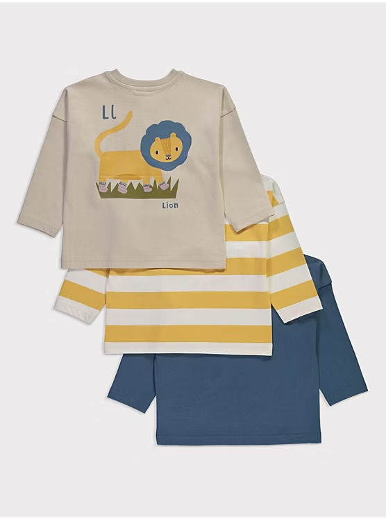 Thumbnail: 3 Pack Long Sleeve Tops