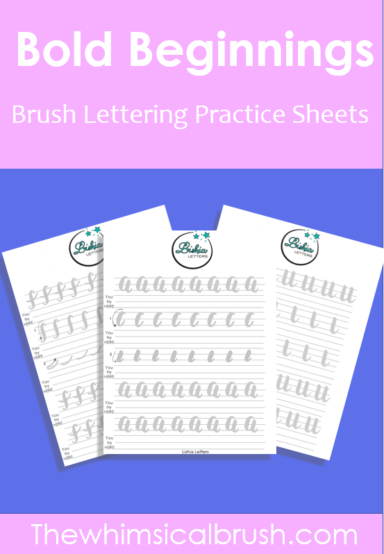 Bold Beginnings Worksheets-Lowercase Brush Letters