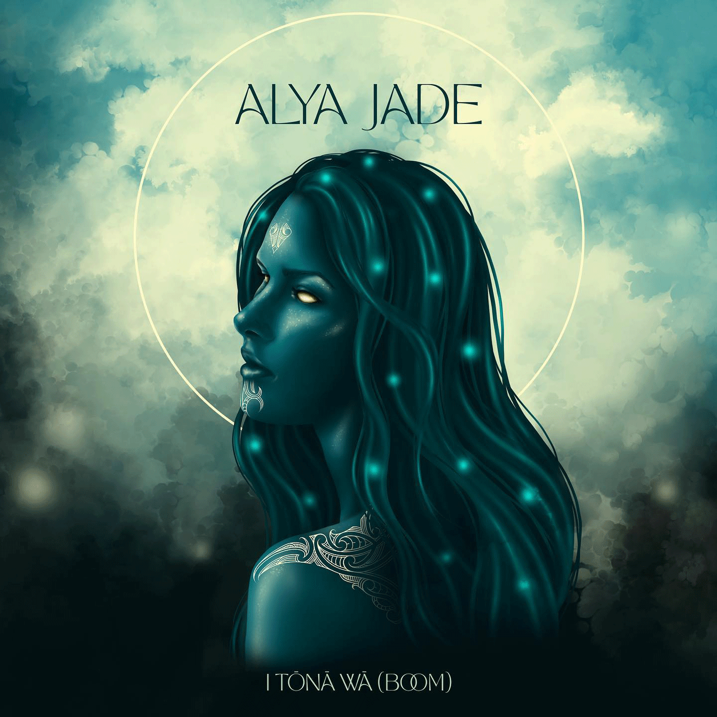 Cover art for Kiwi singer Alya Jade by Māori artist Christine Rena