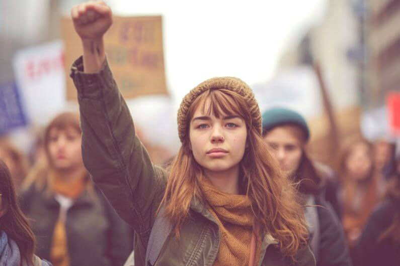 Demonstration für Respekt und faire Gehälter!