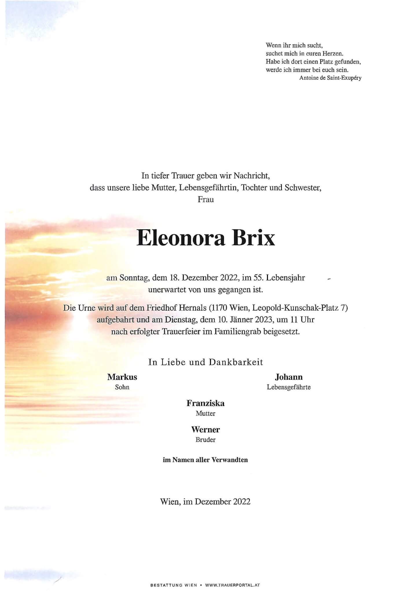 Die Parte von Eleonora Brix 