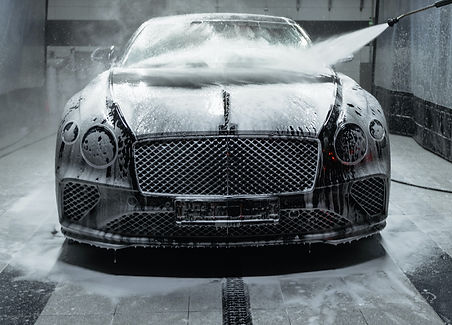 Image of a Bentley car being washed