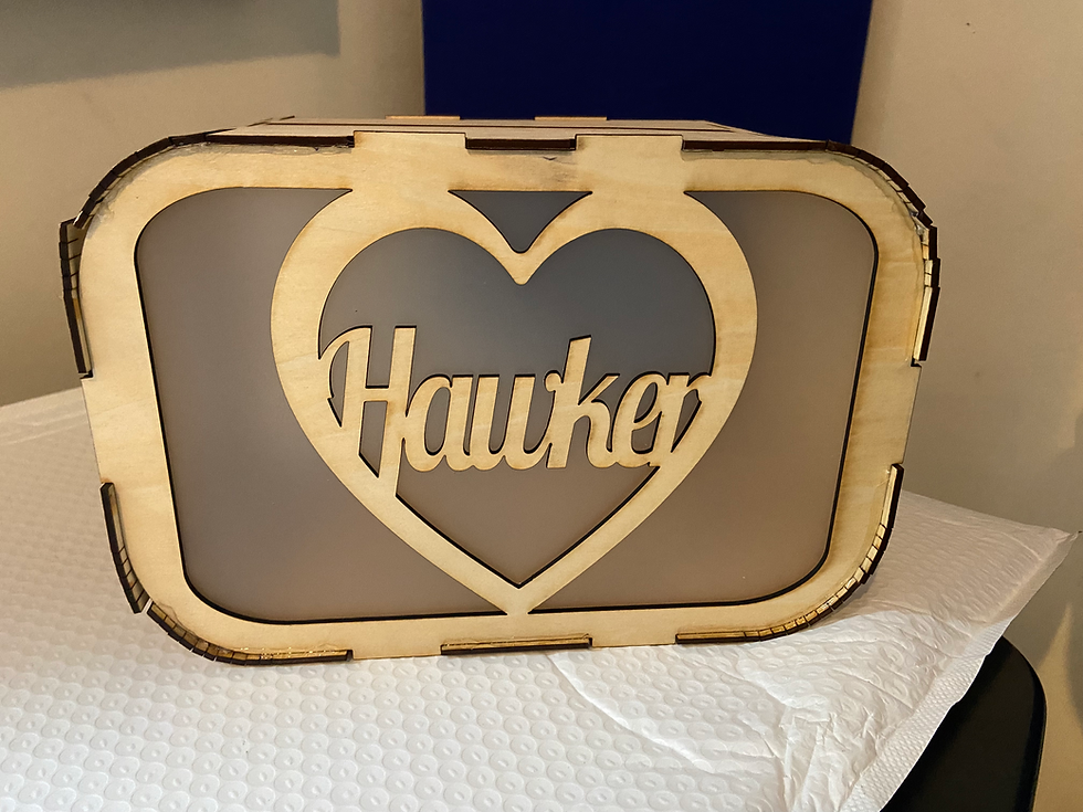 Thumbnail: Custom Wedding Guest Book Box