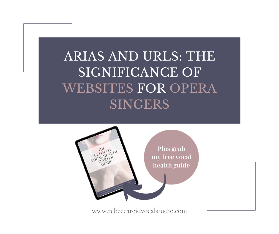 122 Arias and URLs The Significance of Websites for Opera Singers