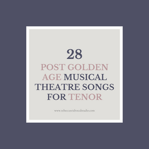 #151: 28 Post Golden Age Musical Theatre Songs for Tenor