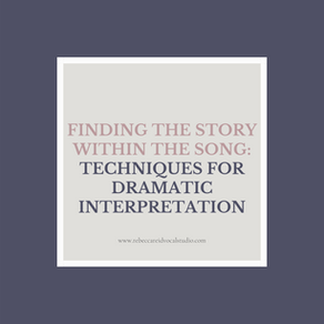 #047: Finding the Story Within the Song: Techniques for Dramatic Interpretation