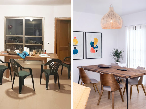 Transformación comedor: antes y después