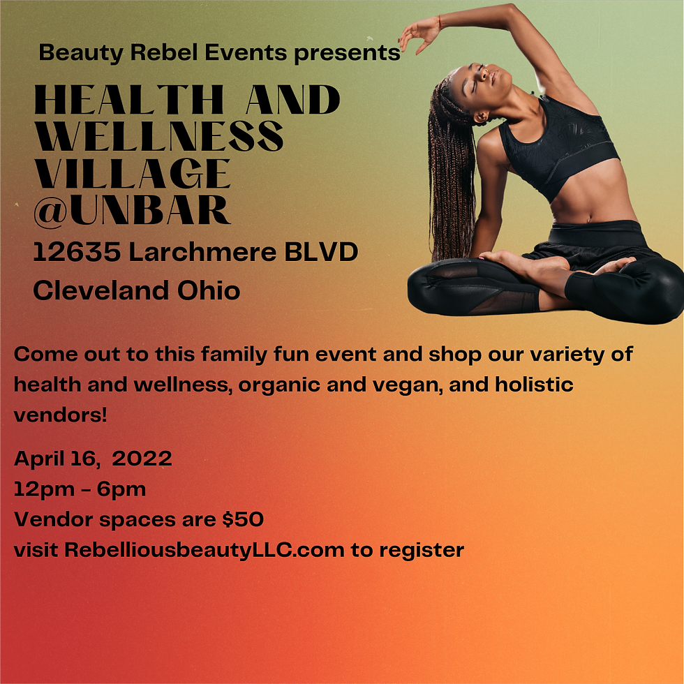 HEALTH AND WELLNESS VILLAGE AT THE UNBAR CAFE!