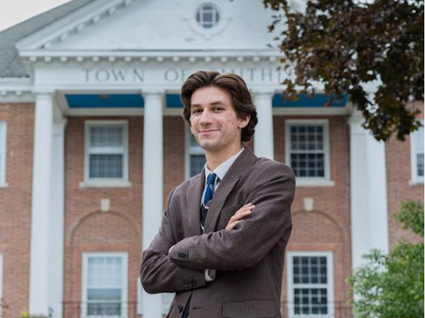 Just months after graduation, Dante DiGregorio seeks a spot on the Smithfield Town Council