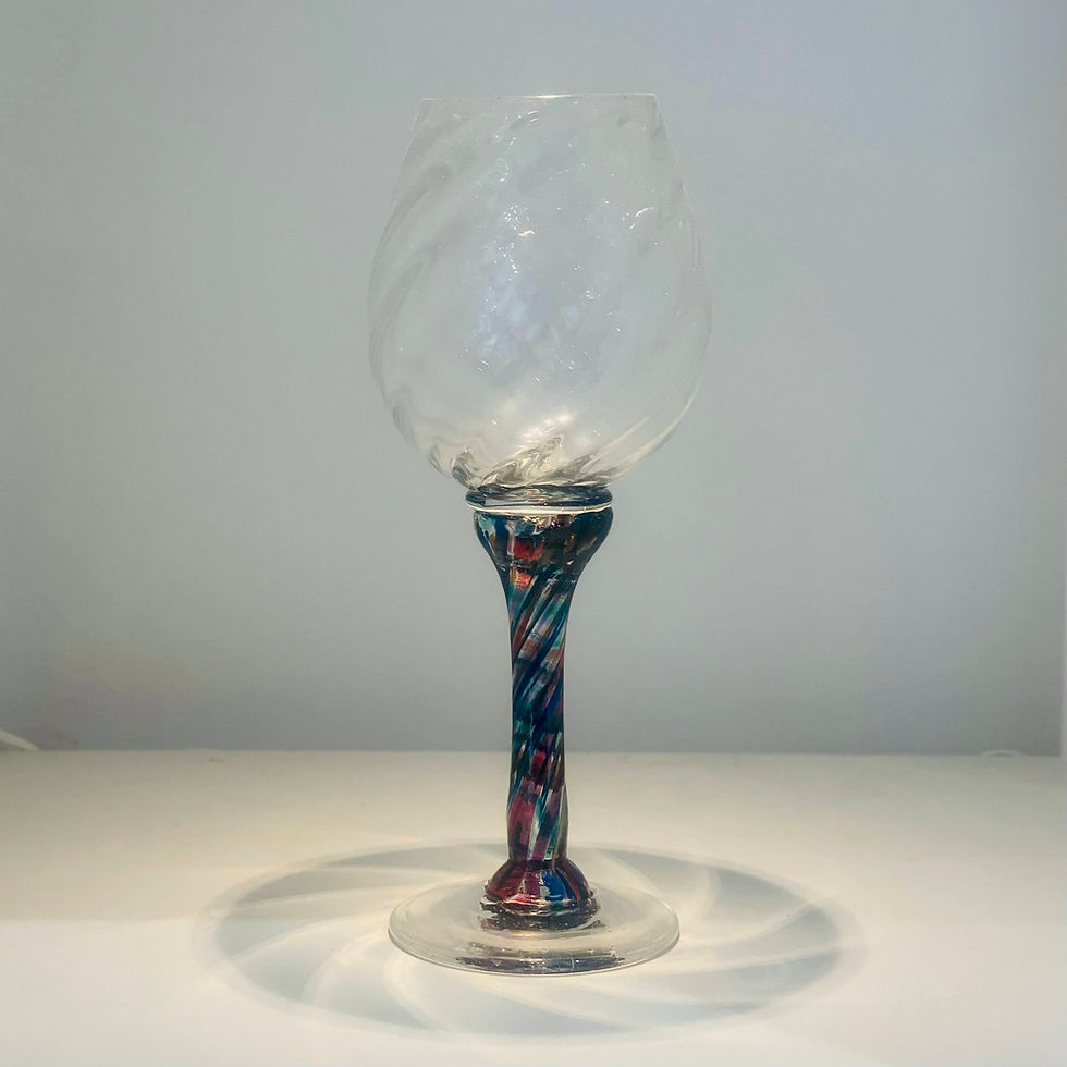 Thumbnail: Barry Fairbairn Multicolour Stem Goblet