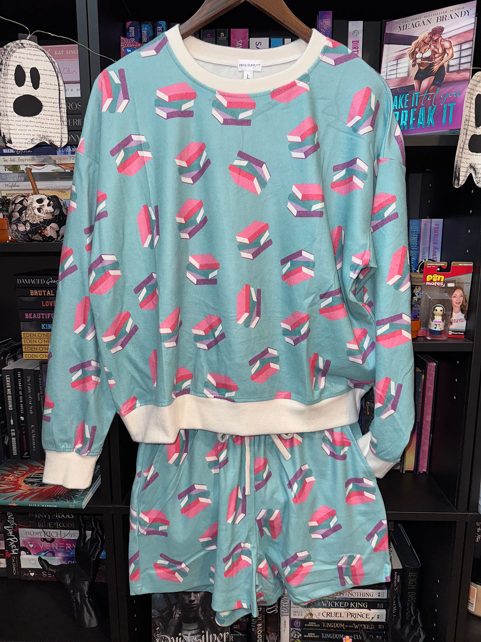 Thumbnail: My Weekend is TEAL Booked Pajama Set