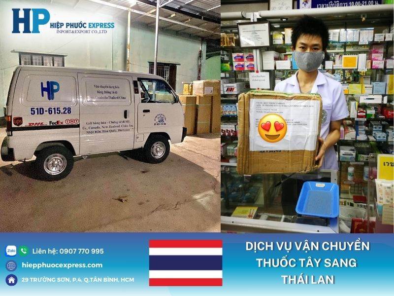 Dịch vụ gửi thuốc tây đi Thái Lan AN TOÀN đúng quy định