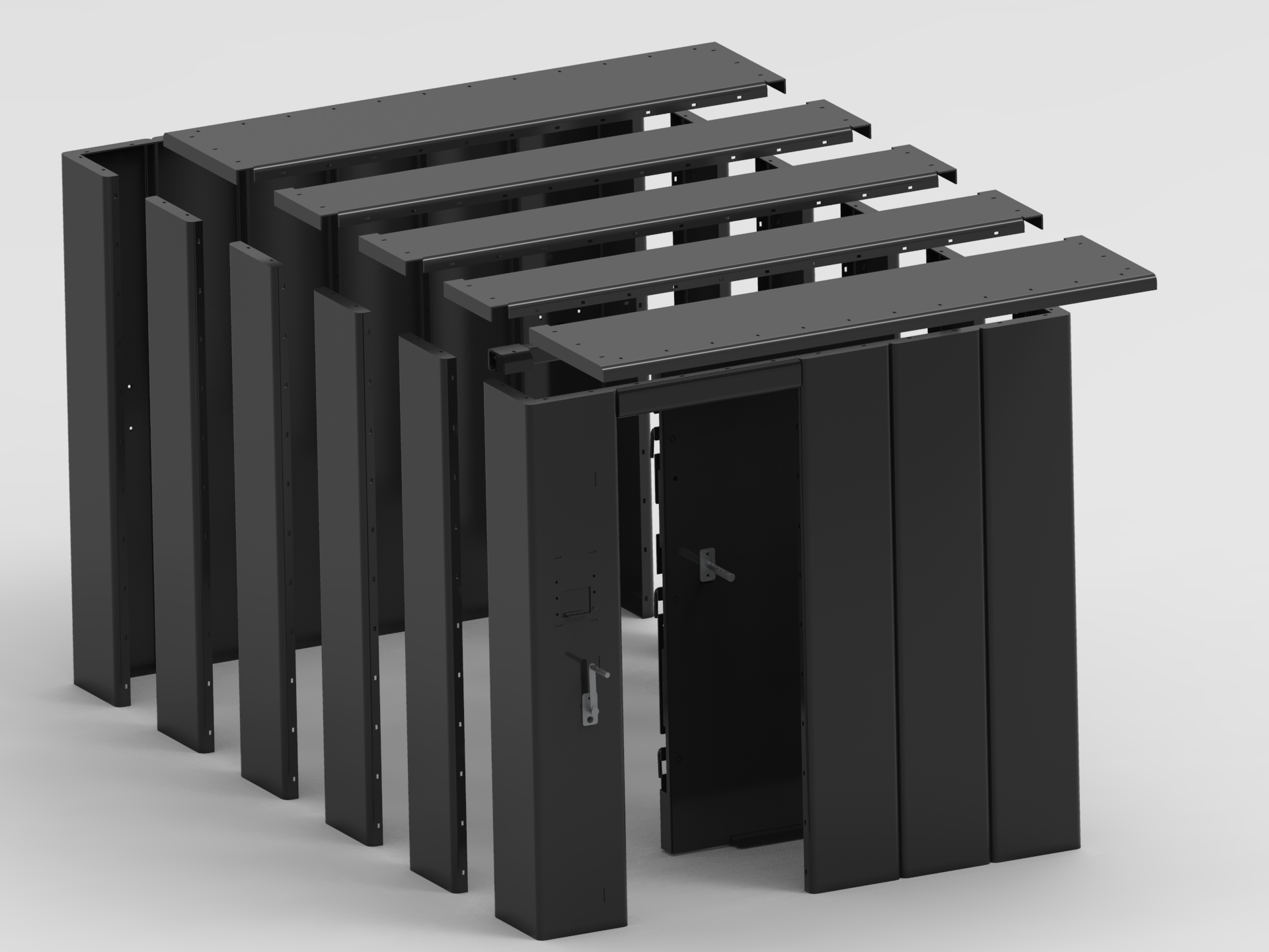 Modular steel saferoom