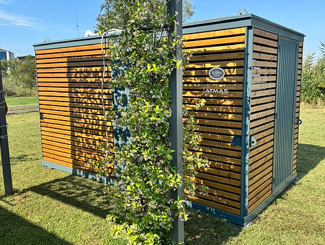 KIBO shelter in garden