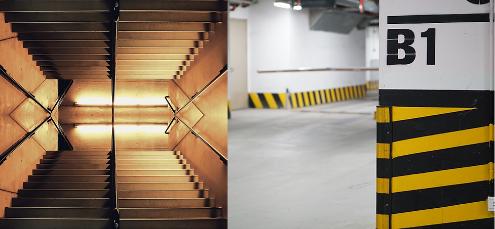 Underground Parking - staircase shelter