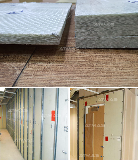Light composite armour for buildings