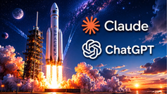 Cohete espacial despegando hacia el cielo con los logotipos de SpaceX, OpenAI y Anthropic integrados en la composición. Imagen conceptual que representa las históricas salidas a bolsa (IPO) de 2026 y el auge de la inteligencia artificial, la innovación tecnológica y la industria aeroespacial en los mercados financieros globales.