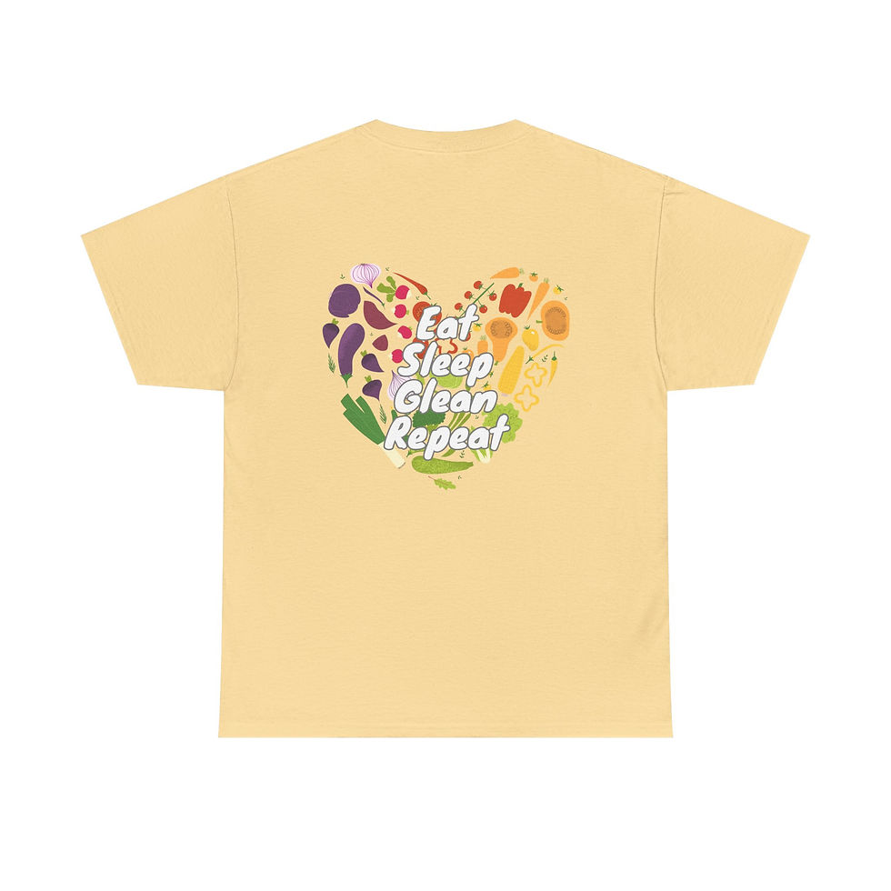 Thumbnail: Eat Sleep Glean Repeat Unisex Heavy Cotton Tee