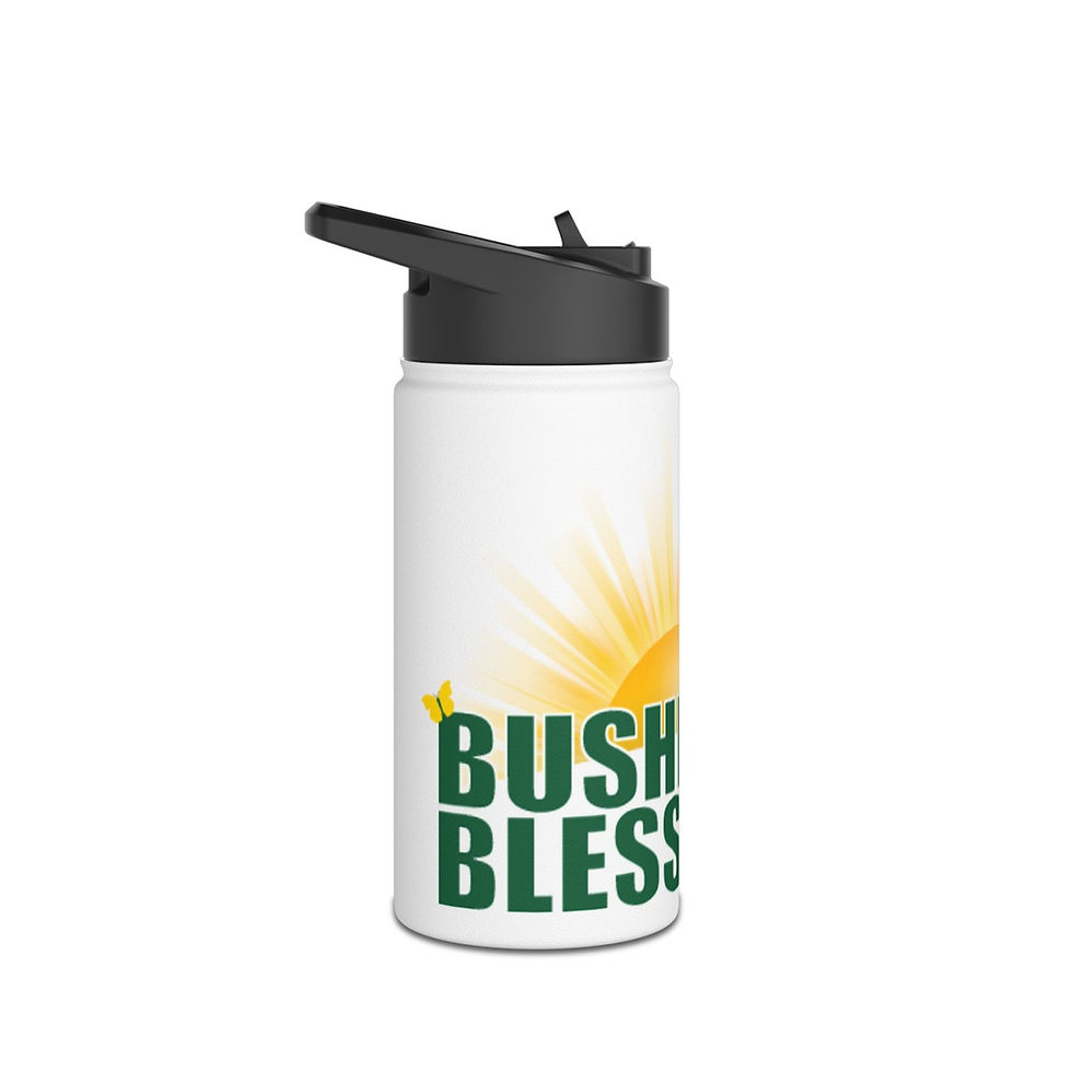 Thumbnail: Stainless Steel Bushels of Blessings Water Bottle, Standard Lid