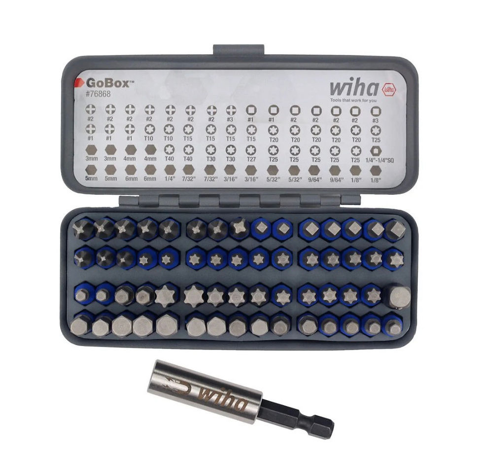 Thumbnail: Wiha TerminatorBlue GoBox Bit Set, 1 Inch, 61 Piece Item No. SKU# 76868