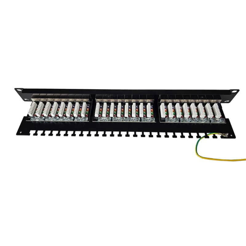 Thumbnail: Cat6a Shielded Patch Panel 24 Port Rack Mounted 