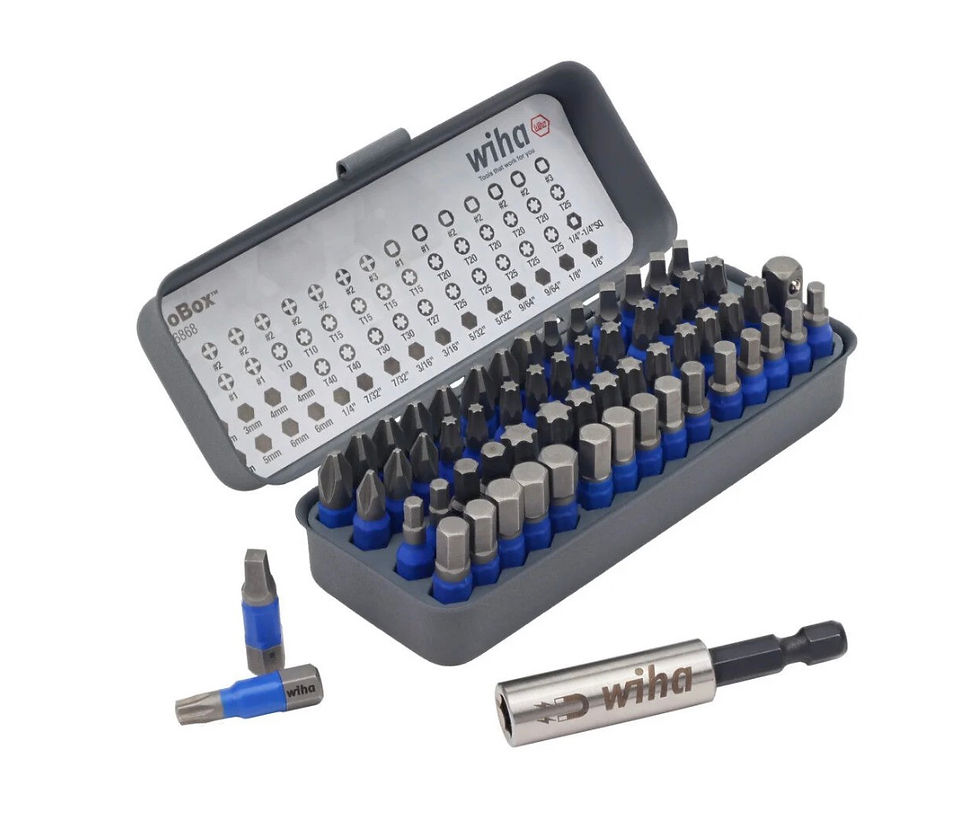 Thumbnail: Wiha TerminatorBlue GoBox Bit Set, 1 Inch, 61 Piece Item No. SKU# 76868