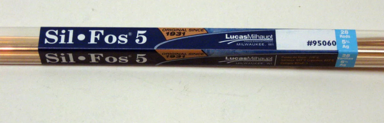 SILVER ALLOY RODS 5% - 1/8"x0.50"x20" 28ST TB