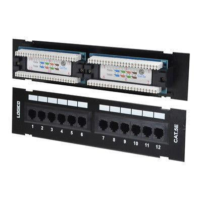 Thumbnail: Cat5e Patch Panel 12 Port Wall Mounted