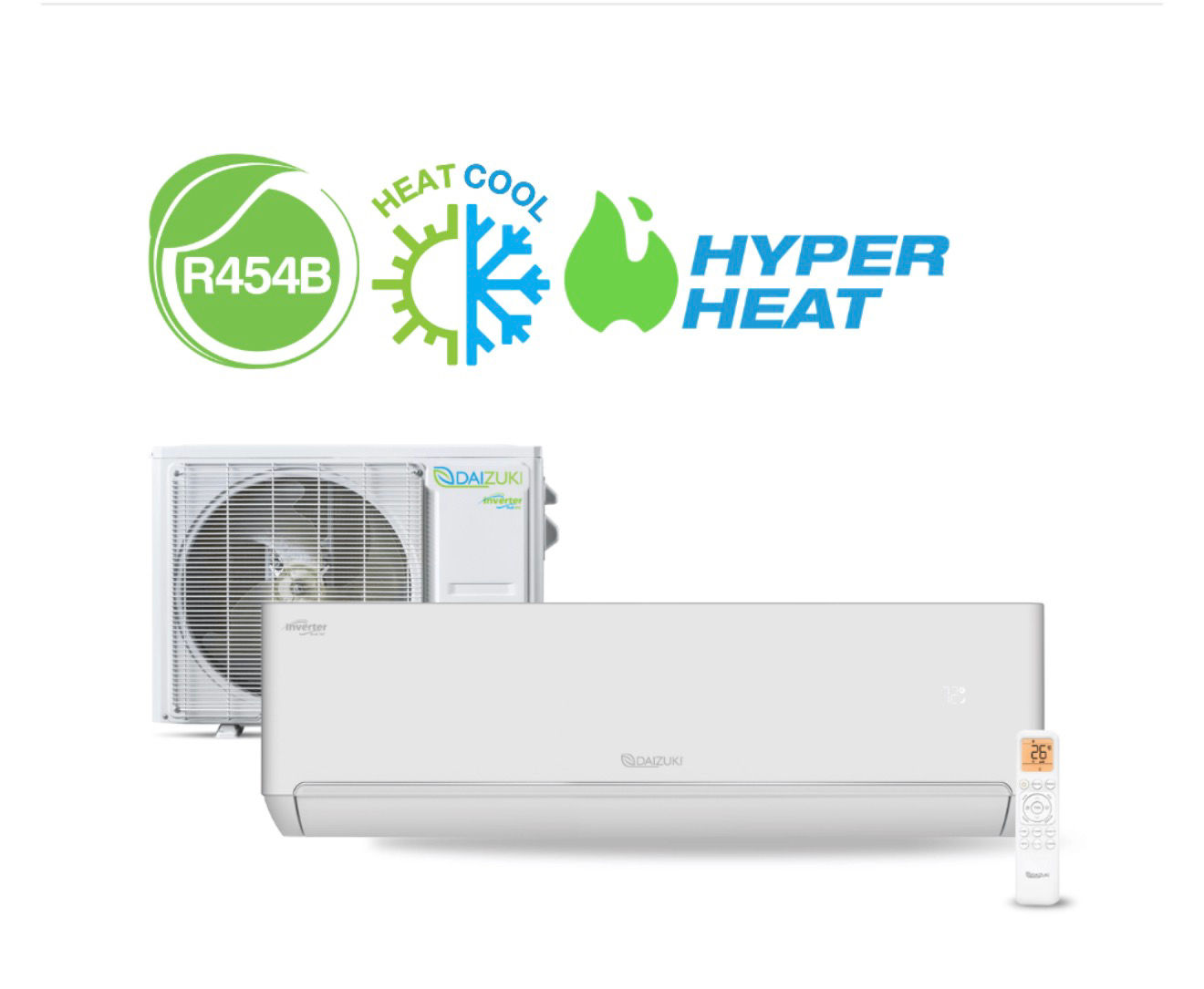 12000BTU 220/1/60 HEAT PUMP HYPER HEAT MINISPLIT INVERTER 25 SEER2 R454B