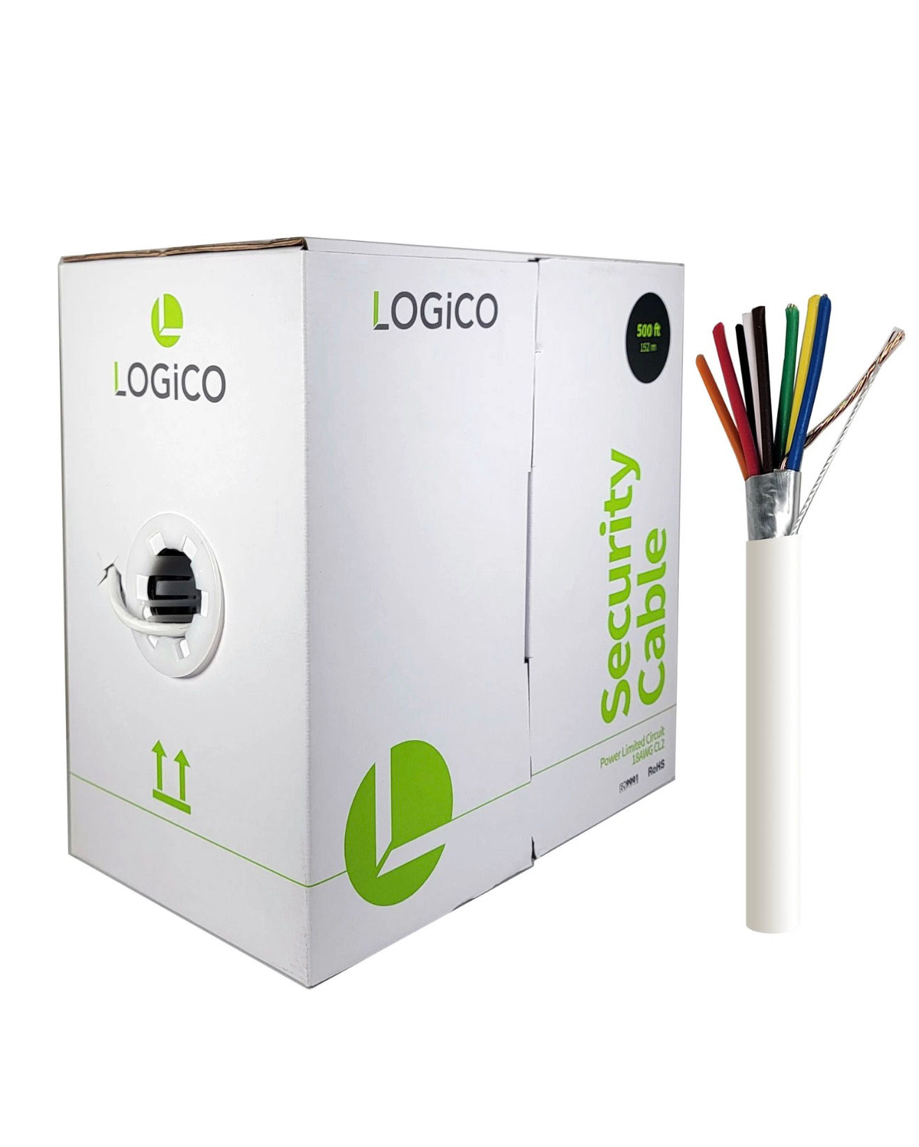 Security Alarm Cable 18/8 Stranded Shielded Access Control Intercom Speaker Wire