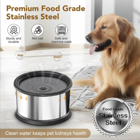 Non-Slip Splash-Proof Pet Water Bowl
