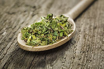 Herbs on Wooden Spoon
