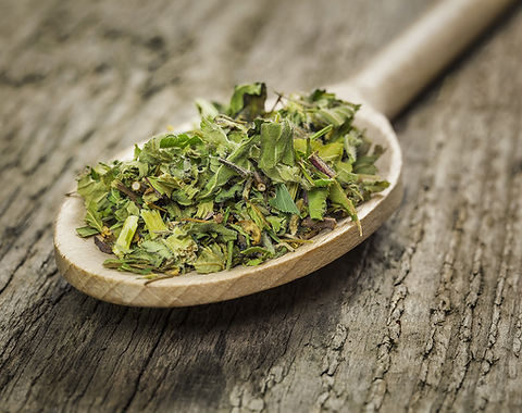 Herbs on Wooden Spoon