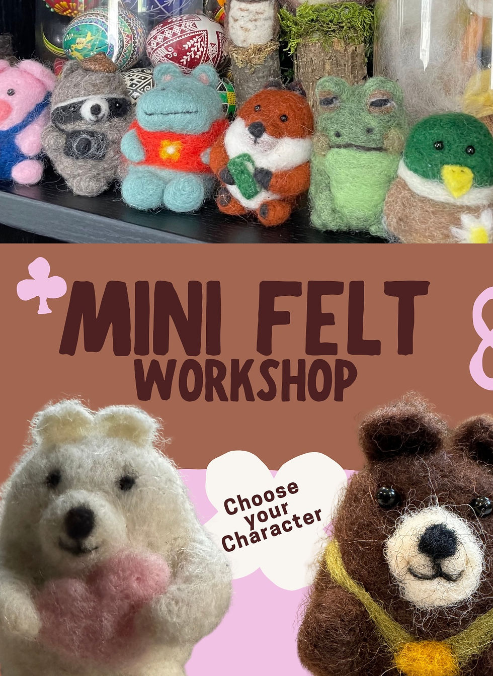 Mini Felted Characters - Choose your Character - Straight Farmhouse Museum
