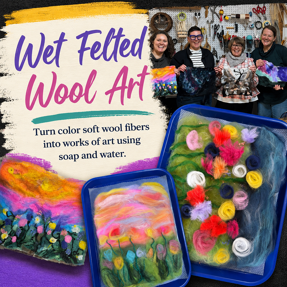 Paint with Wool: A Wet Felting Workshop