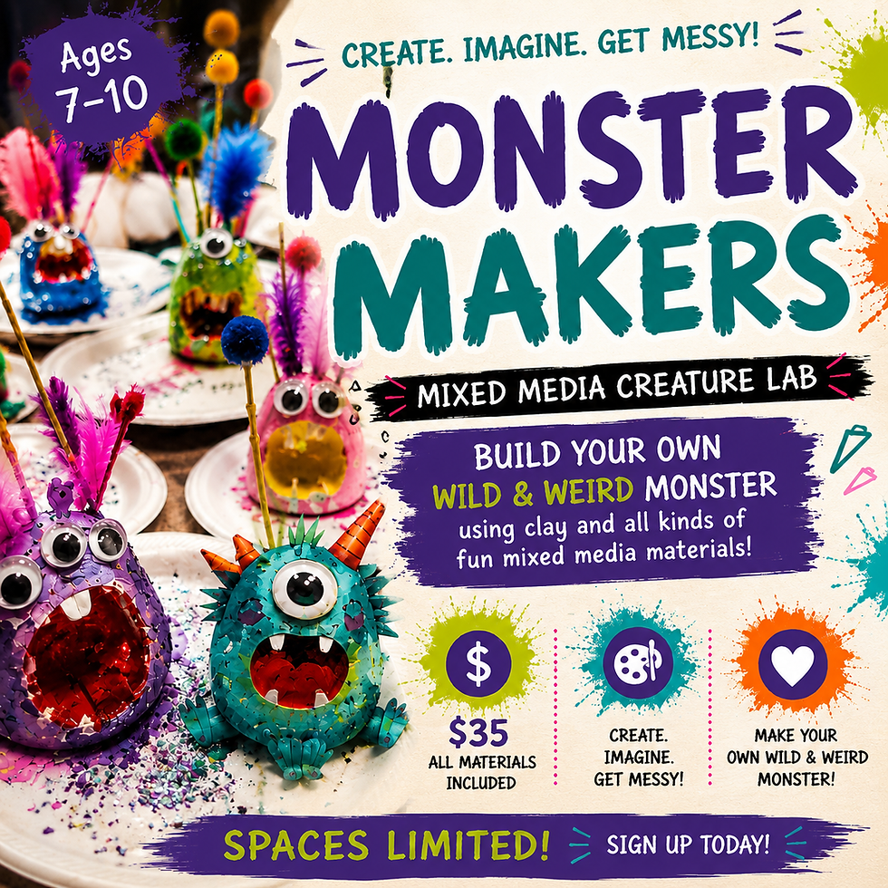 Monster Makers: Mixed Media Creature Lab