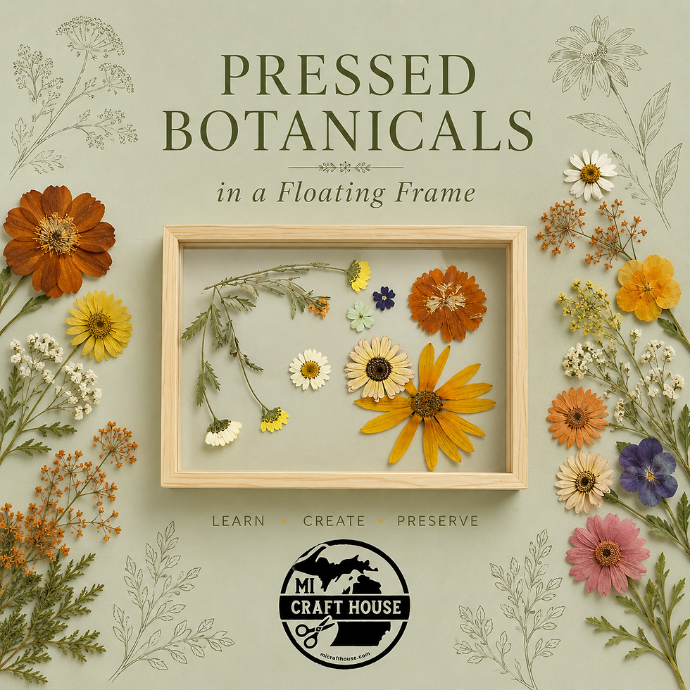 Pressed Botanicals in a Floating Frame