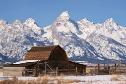 Moulton Barn and Tetons