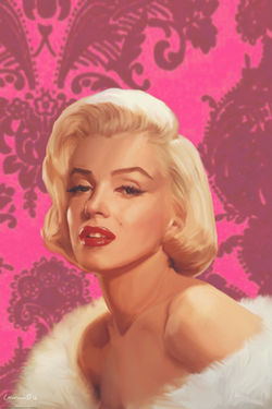True Blue Marilyn IN PINK